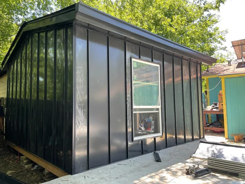 Black standing seam metal wall panels for Roof Inspection in Birch Bay